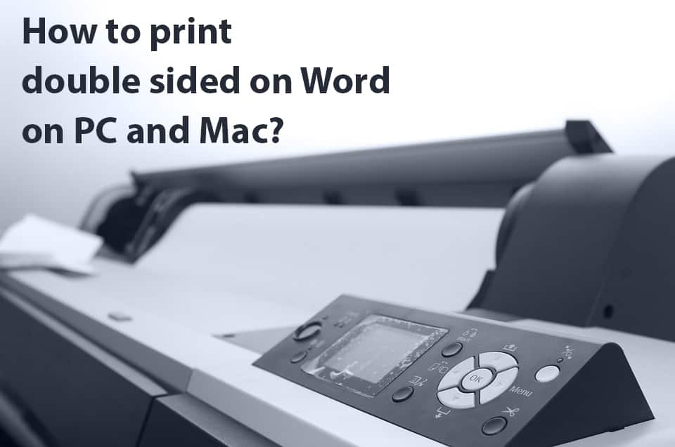 double side printing in word for mac